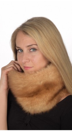 Gold Sable Fur Neck Warmer